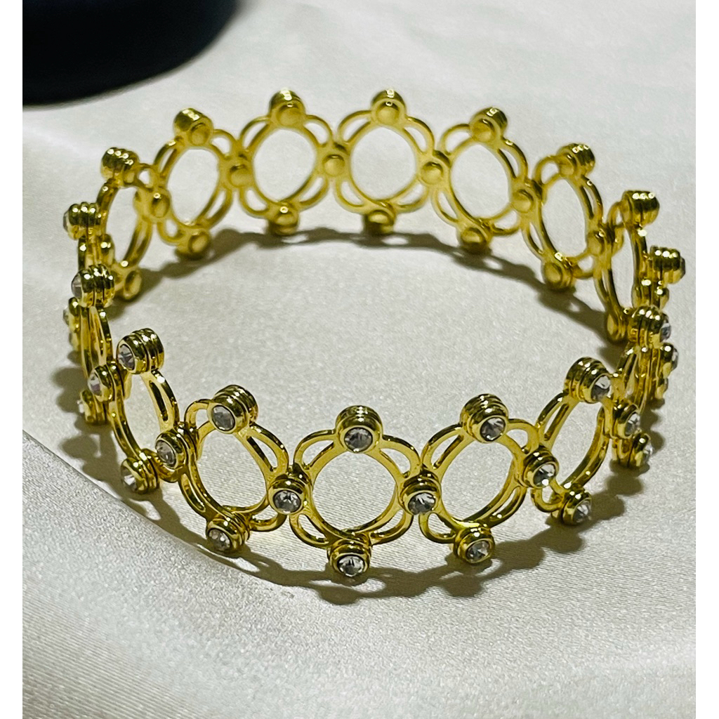 Convertible Power Ring & Bangle | Yellow Gold Settings with Diamond Accents product photo 4