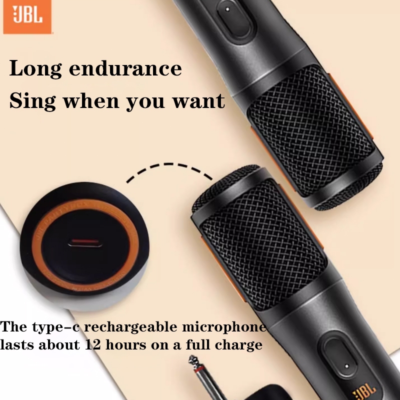 JBL Compatible with PartyBox Rechargeable Wireless Handheld Microphone Works with Most Speaker — view 3