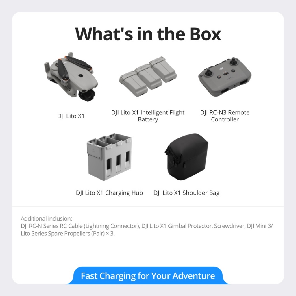 lito x1 dji - 1/1.3 Inch Sensor | Omnidirectional Obstacle Sensing | ActiveTrack | 15km Transmission — view 3