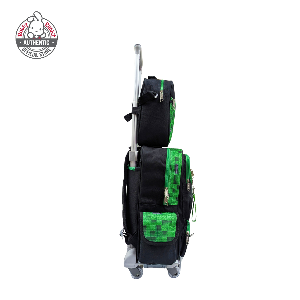 Robby Rabbit Pixel World 17-Inch Detachable Trolley (Green) — view 6
