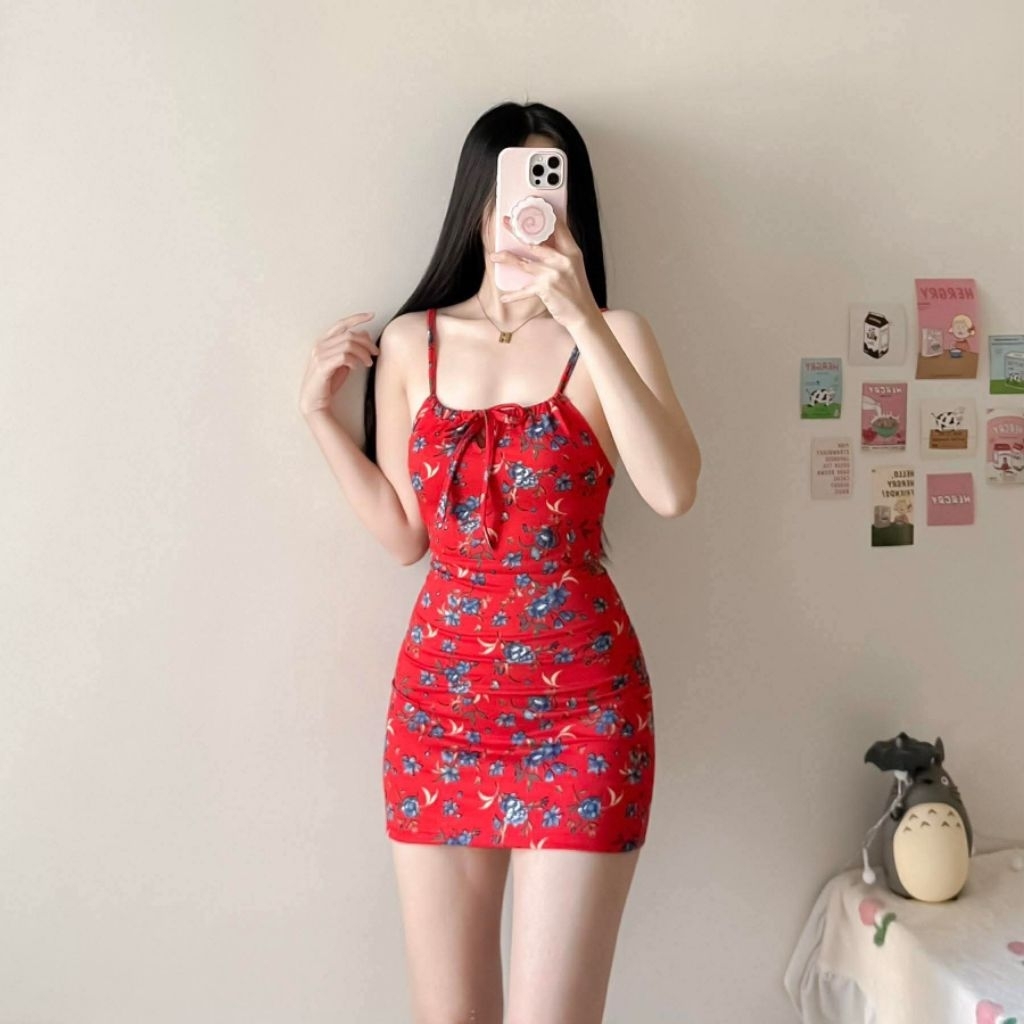 red dress shopee Heartthrobs Off The Shoulder Maxi French retro red heavy Shop red gown for Sale