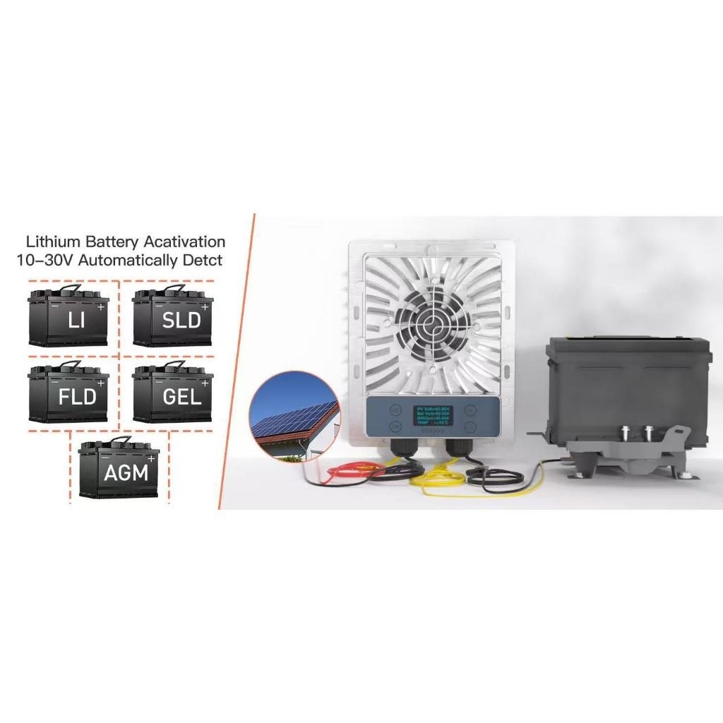 ELEJOY MPPT 200W 400W 600W Step-down Real Time Solar Battery Recharging Charge Controller — view 4