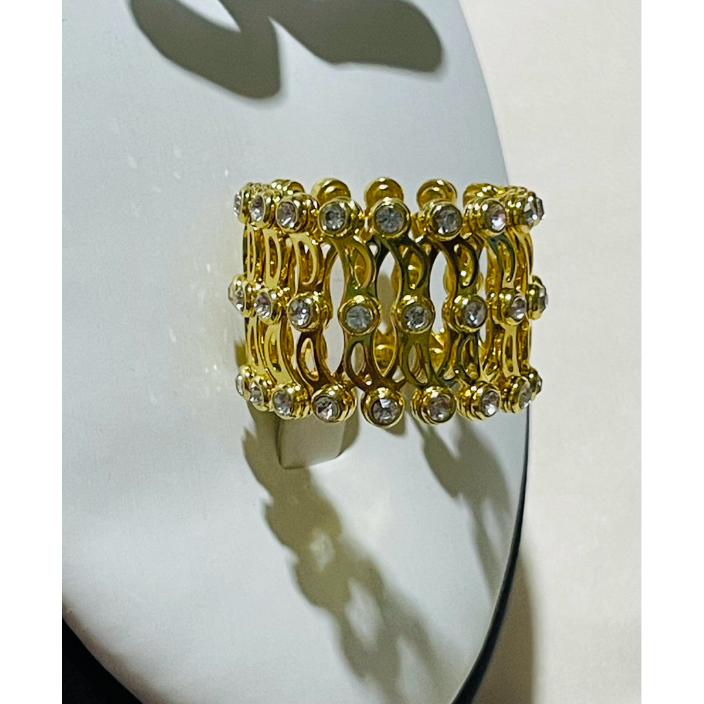 Convertible Power Ring & Bangle | Yellow Gold Settings with Diamond Accents product photo 2