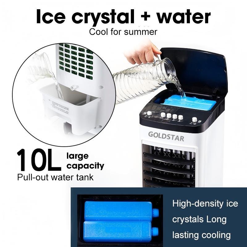 Gold Star Air Cooler Fan Air Conditioner 3 Speed With Water Tank Regulation Portable Fan For Room - Image 3