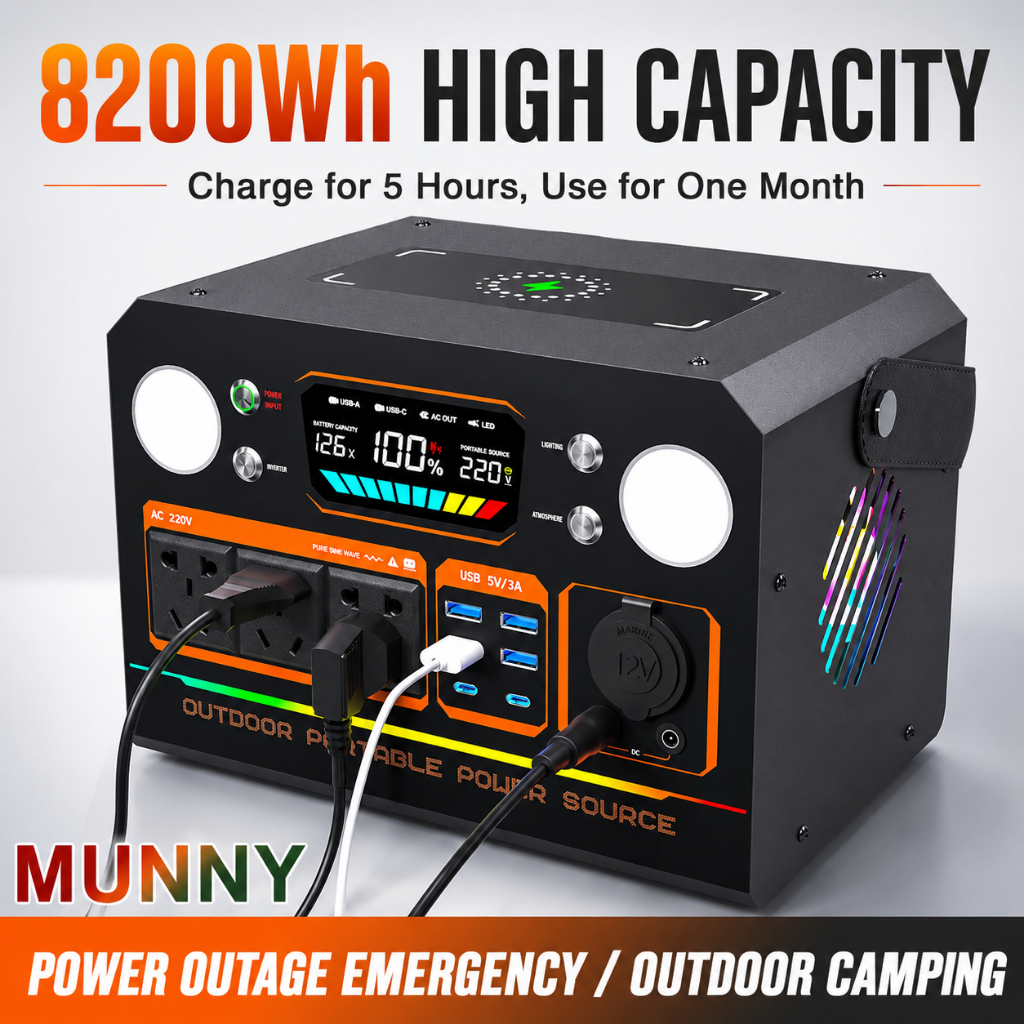 SOLAR POWER STATION 100W-300W generator Multi-Function Portable Big Capacity