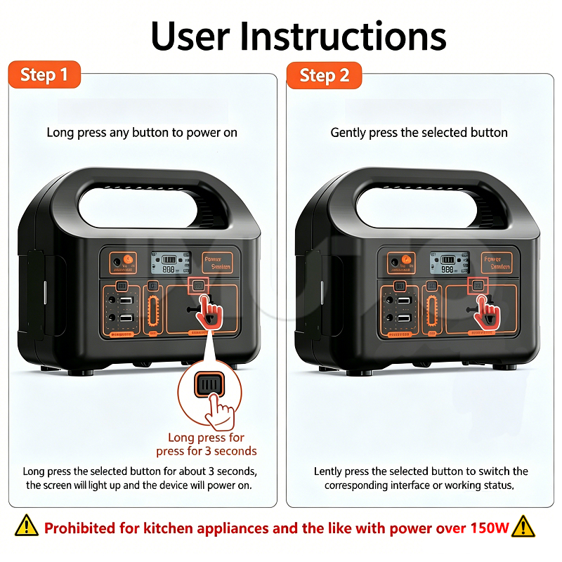 IMUTO Premium Solar Power Station 96000mAh Portable Power Station Emergency Backup Solar Generator — view 8