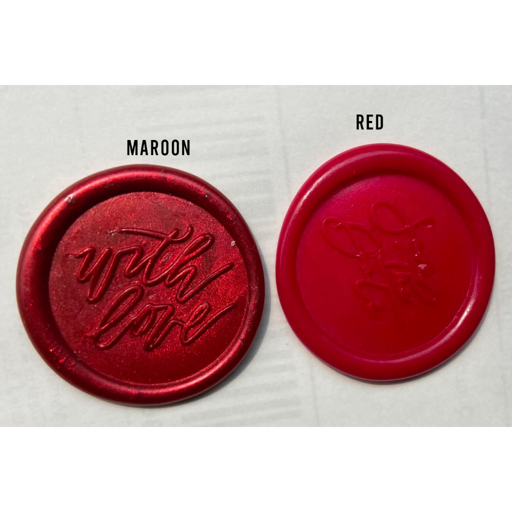 Wax Seal with Adhesive — Part 2 (Red, Maroon)