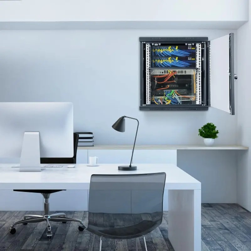 FPS Network Cabinet 4U 9U 12U Wall Mount Server Rack Data Cabinet Box for CCTV Computer Cabinet — view 8