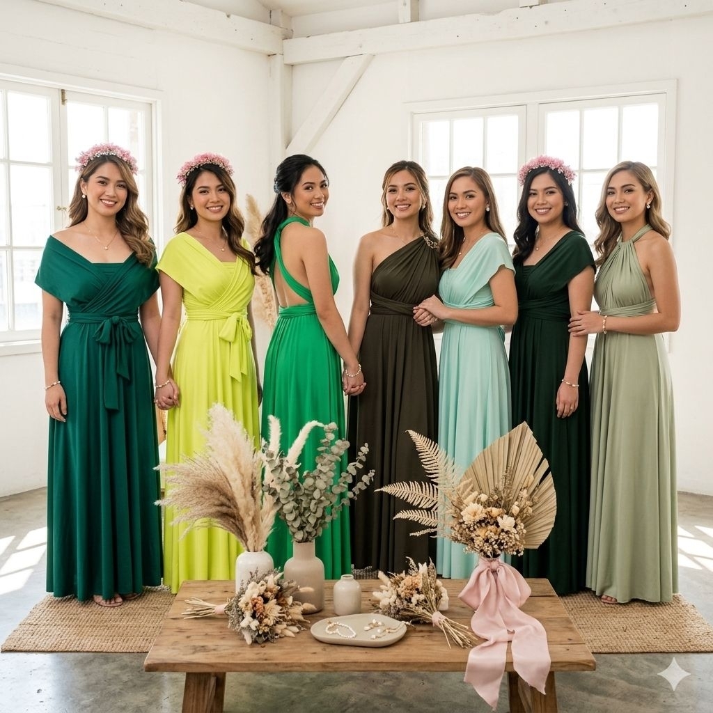 green emerald velvet dress GREEN ONE-SHOULDER CAPE DRAPED SILK DRESS | CULT MIA main image 1