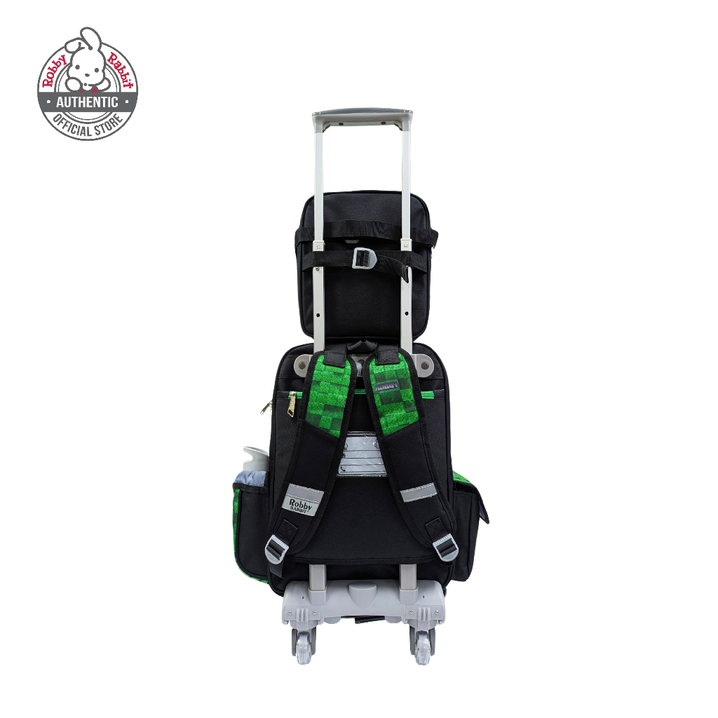 Robby Rabbit Pixel World 17-Inch Detachable Trolley (Green) — view 8