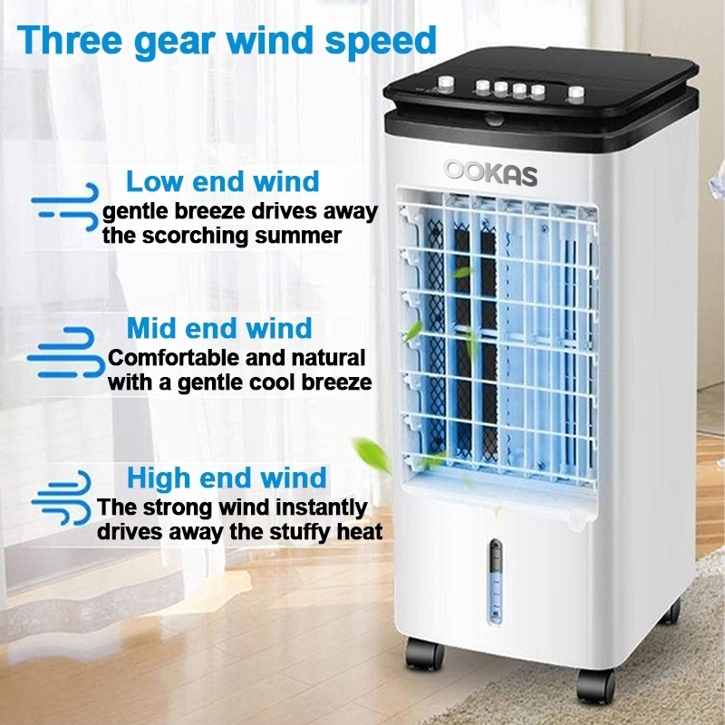 OOKAS Strong Air Cooler Fan Mini Inverter Aircon Portable Air Conditioner Energy Saving Cooling Fan — view 2