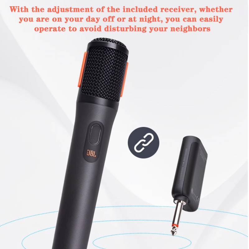 JBL Compatible with PartyBox Rechargeable Wireless Handheld Microphone Works with Most Speaker — view 2