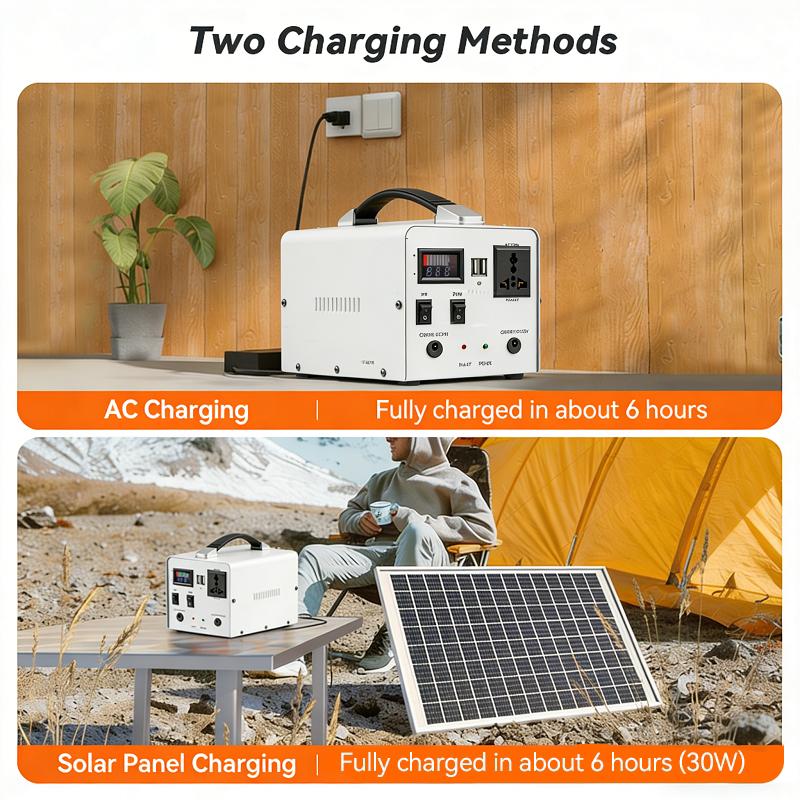 IMUTO Portable Power Station 200W Power Station With Solar Panel 110000mAh Ecoflow Power Station — view 3