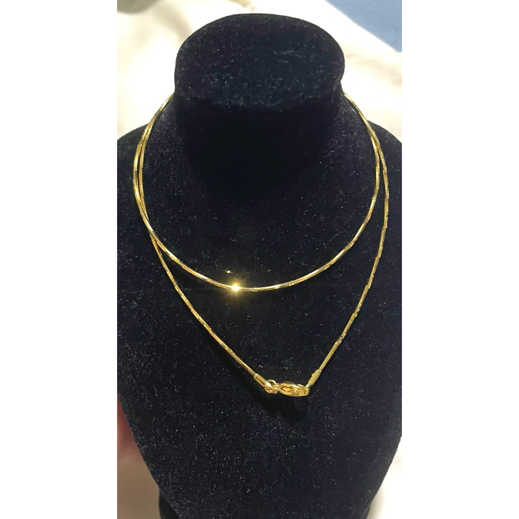 Omega Chain Necklace | Premium Gold Setting product photo 3