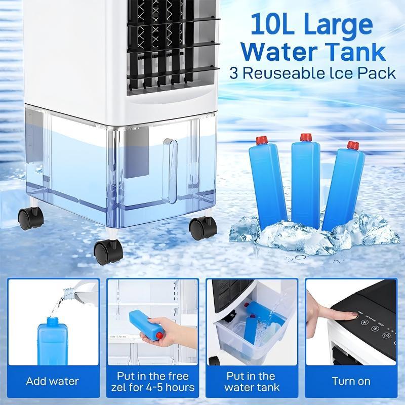 Gold Star Air Cooler Fan Air Conditioner 3 Speed With Water Tank Regulation Portable Fan For Room - Image 4