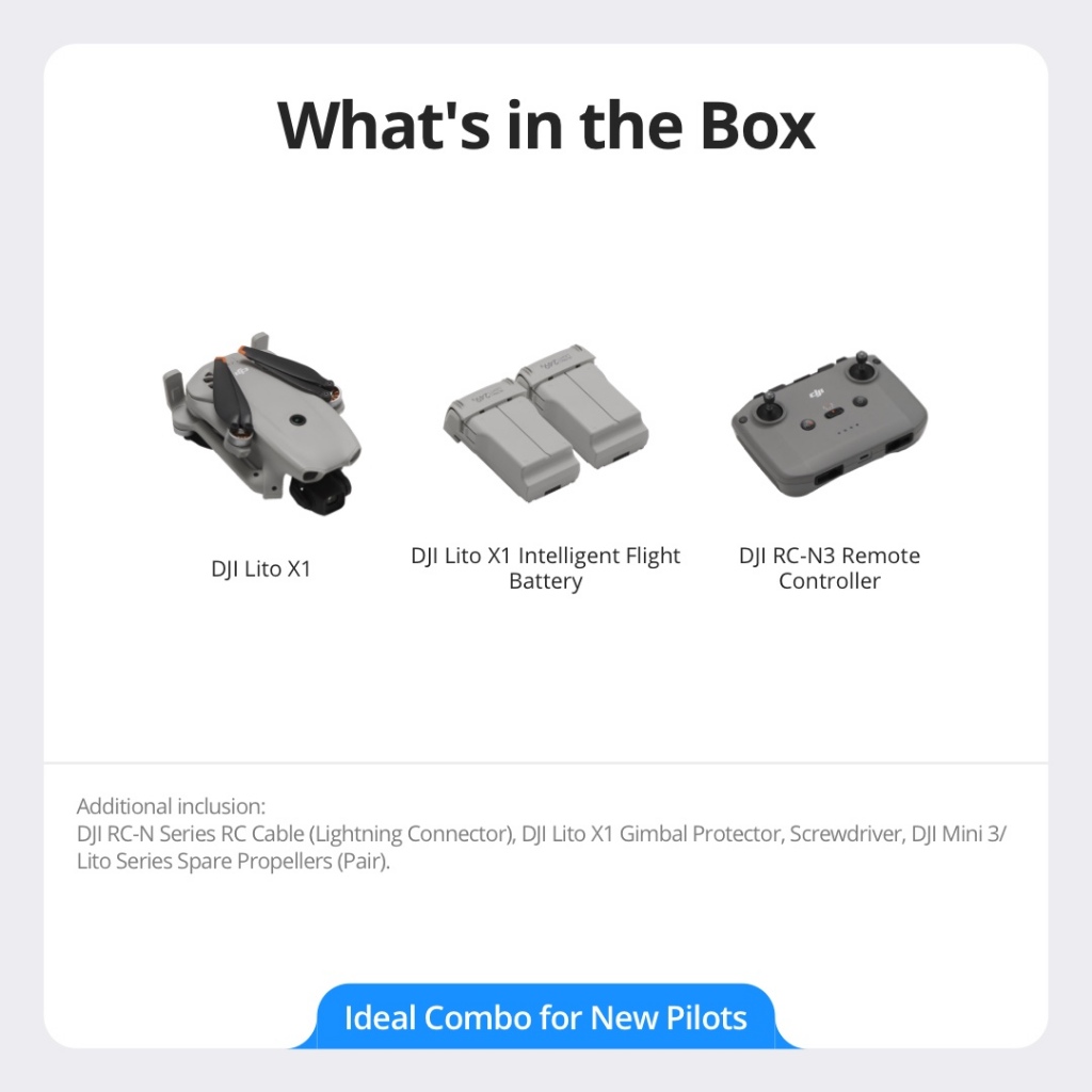lito x1 dji - 1/1.3 Inch Sensor | Omnidirectional Obstacle Sensing | ActiveTrack | 15km Transmission — view 2