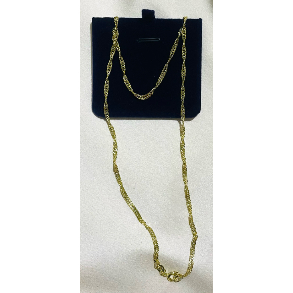 Twisted Chain Necklace | Premium Gold Setting product photo 1