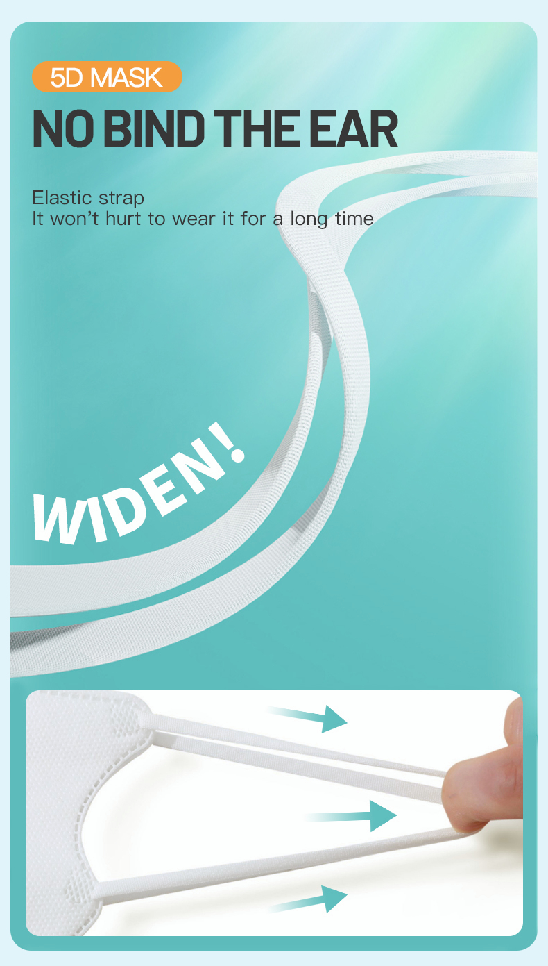 50PCS 5D mask kn95 facemask original disposable butterfly face mask 5