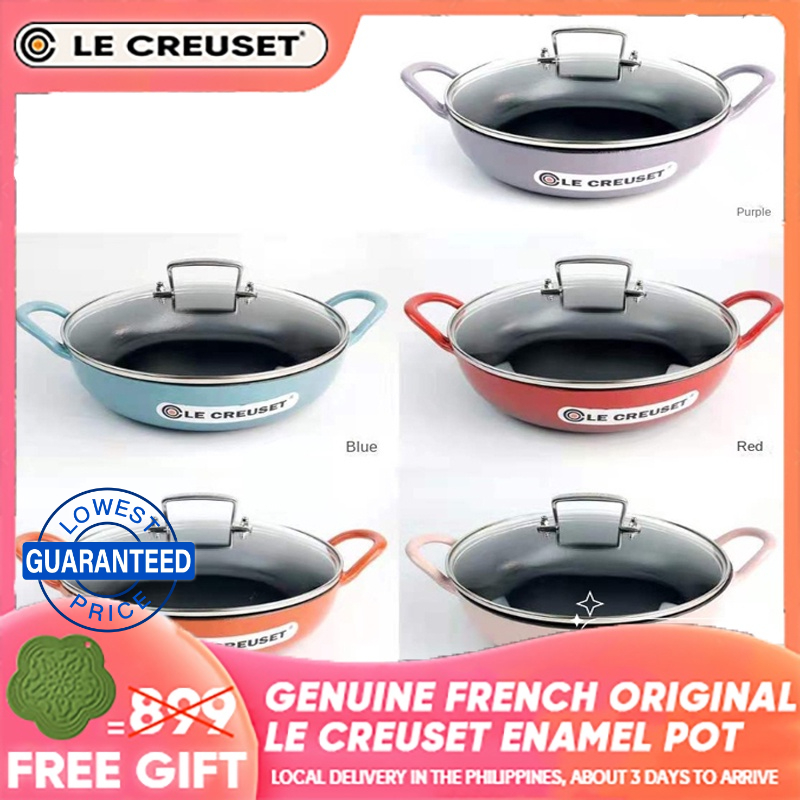 LE CREUSET The new French cool color enamel cast iron pan frying frying
