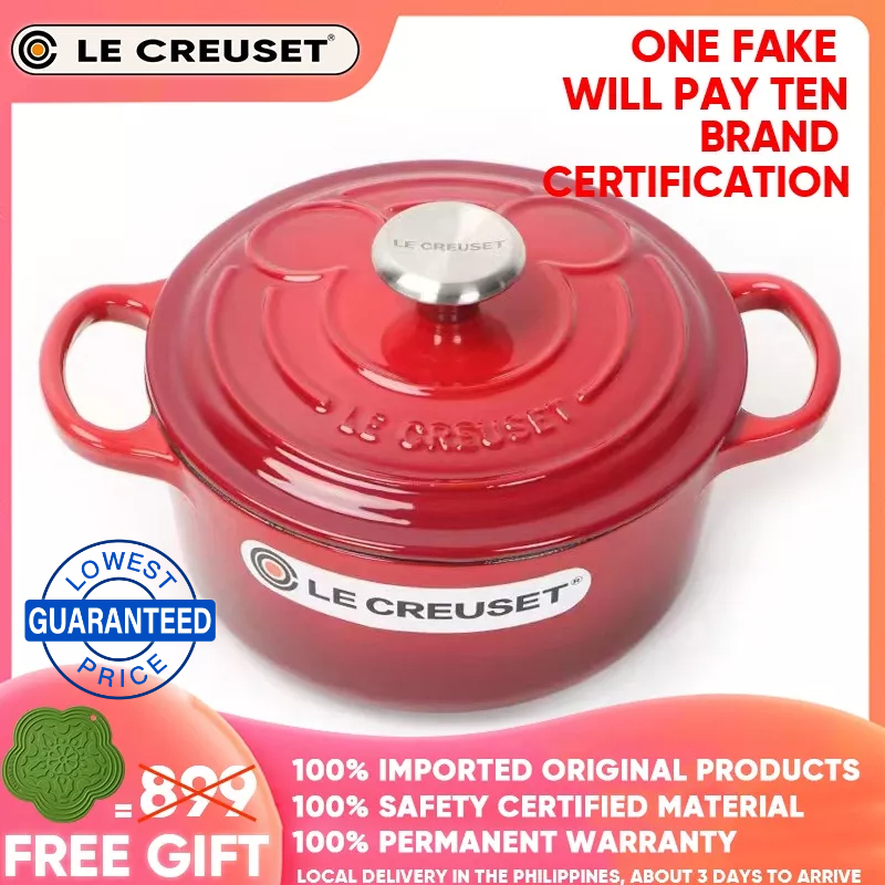 French Le Creuset Cool Color Mickey Cast Iron Enamel Enamel Pot 18cm