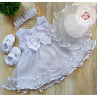 PangBinyag Baby Girl Set I 0-12 Months I Christening Dress I Baby Girl Dress I Baptismal Dress