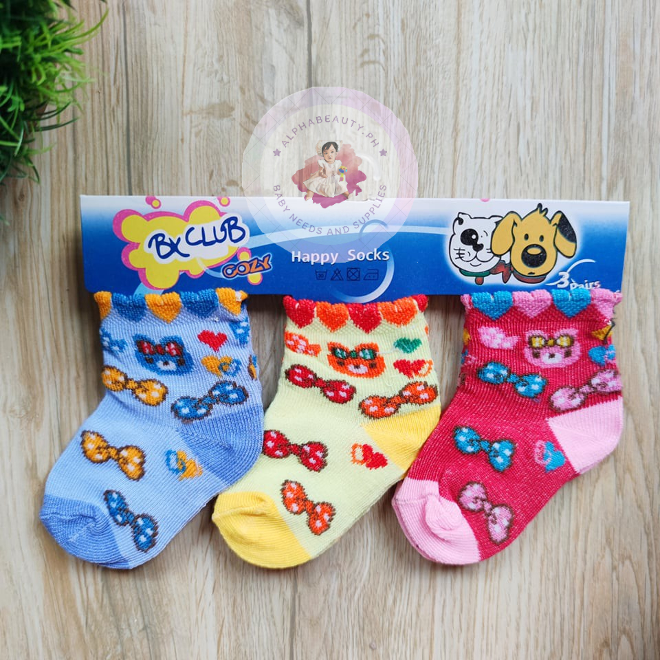 3 PAIRS I Baby Socks I Medyas ng Baby