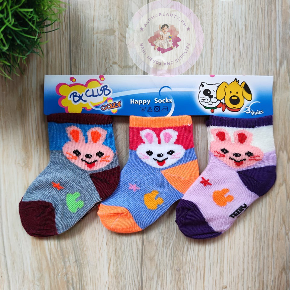 3 PAIRS I Baby Socks I Medyas ng Baby