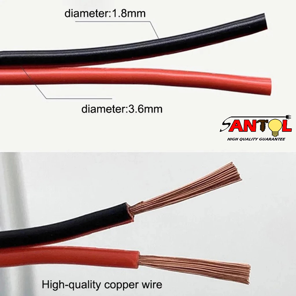 #18 Speaker Audio Box 2 Core Cord Circuit Jumpers Wire Motor Monitoring Car Soft Power Extension — view 4