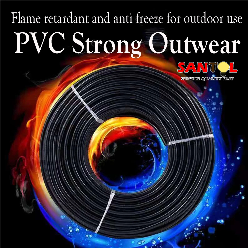 20 meters Heavy Duty RVV Black White Cable 2x4 mm² Extension Wire Pumb Welding Motor Light Cords — view 3