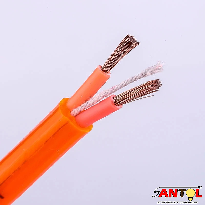 100M Outdoor Heavy Duty Cord #10 #12 #14 Round 2 Core Power Cable Household Sheathed Fireproof Wire — view 6