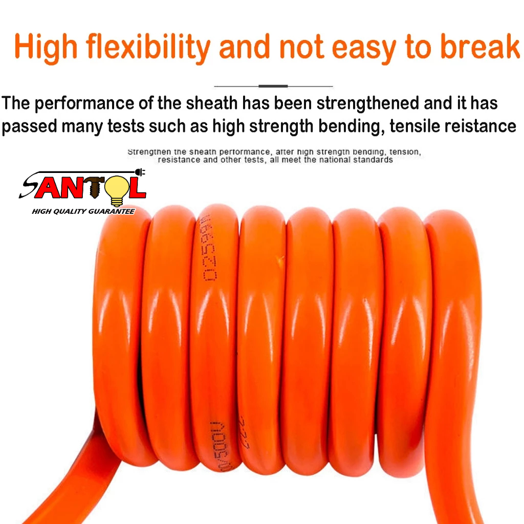 100M Outdoor Heavy Duty Cord #10 #12 #14 Round 2 Core Power Cable Household Sheathed Fireproof Wire — view 3