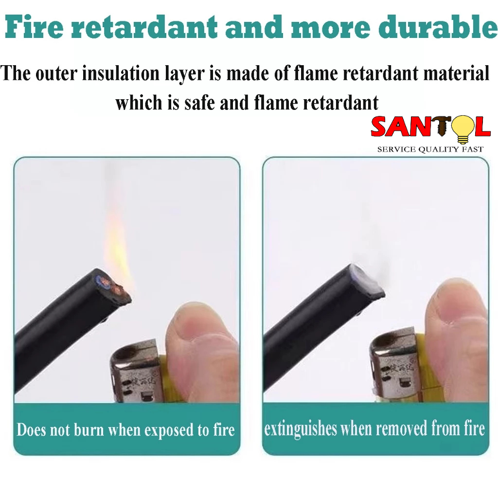 20 meters Heavy Duty RVV Black White Cable 2x4 mm² Extension Wire Pumb Welding Motor Light Cords — view 8