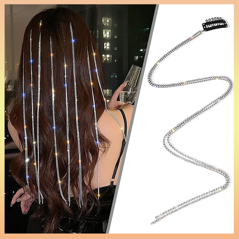 Rhinestone Hair Chains Punk Crystal Tassel Hair Clips Hair Extension Clips Hair  String Bling Strand Hair Accessories For Ponytails Decorative Headwear For  Women Girls Party Gift | Shopee Philippines