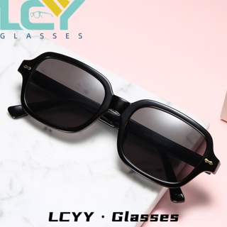 LCYY new Korean version of retro square sunglasses net red concave shape street shooting fashion men and women trend sunglasses 2160 #2