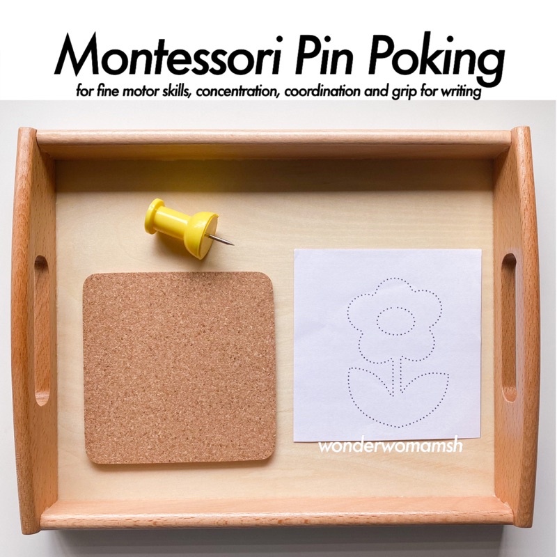 Montessori Pin Poking Activity Fine Motor Skills Shopee Philippines