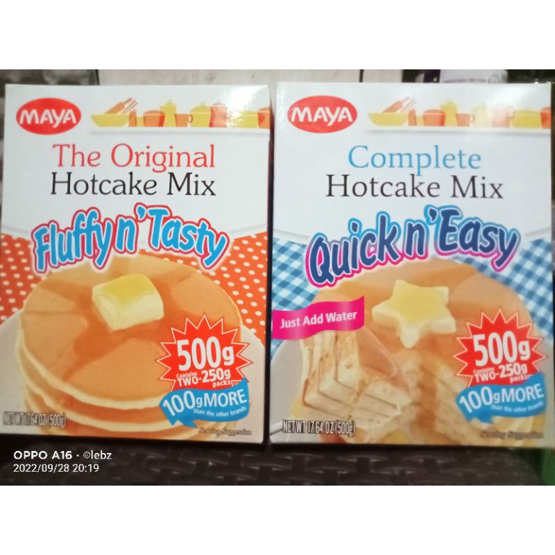 Maya Pancake Mix 500g Shopee Philippines
