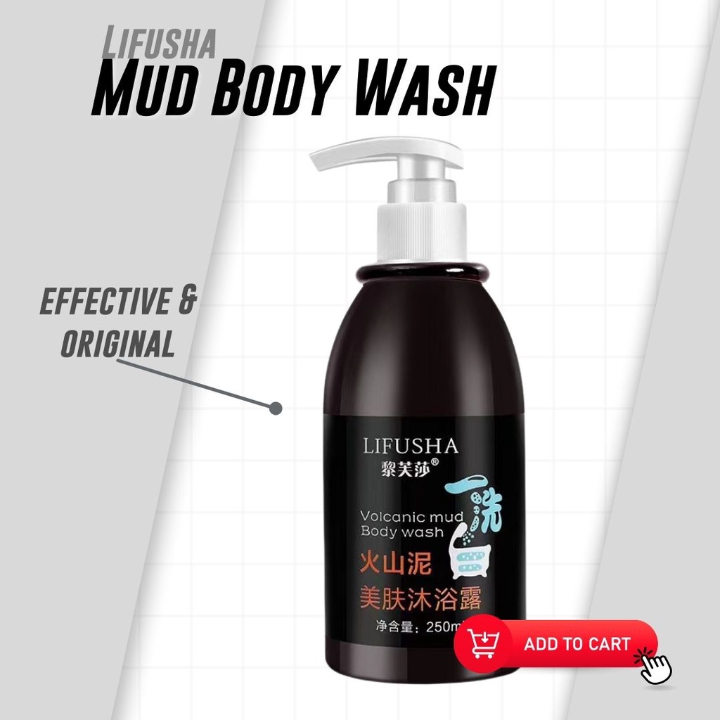 Original and Authentic Lifusha Volcanic Mud Body Wash Shopee Philippines