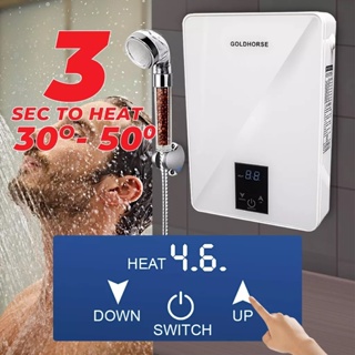 Water Heater Small Bathroom Constant Temperature Instant Shower Bath 6000W Water Heater Household