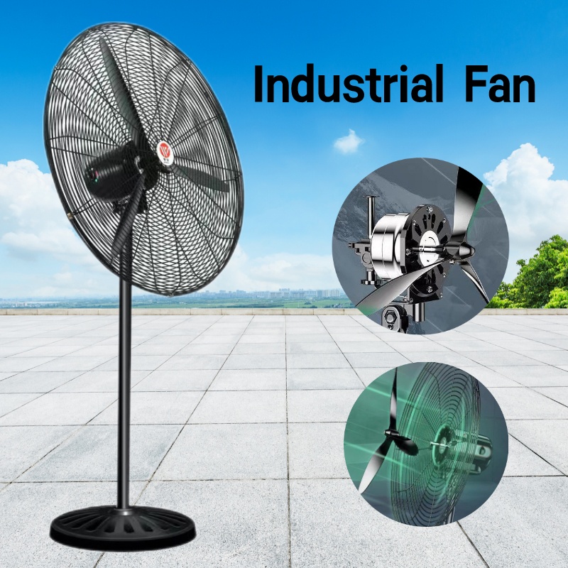 Industrial Electric Fan Heavy Duty 30 Inches Three Speed Aluminum