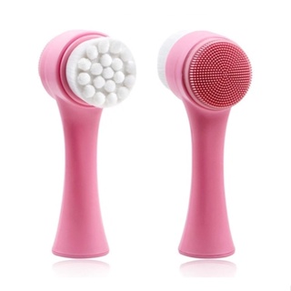 ln stock2022Philippines Top1 Double Side Silicone Facial Cleanser Brush Portable 3D Face Cleaning #5