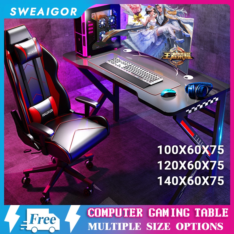140X60X75CM Gaming Table Computer Desk Study Table Laptop Game Desk