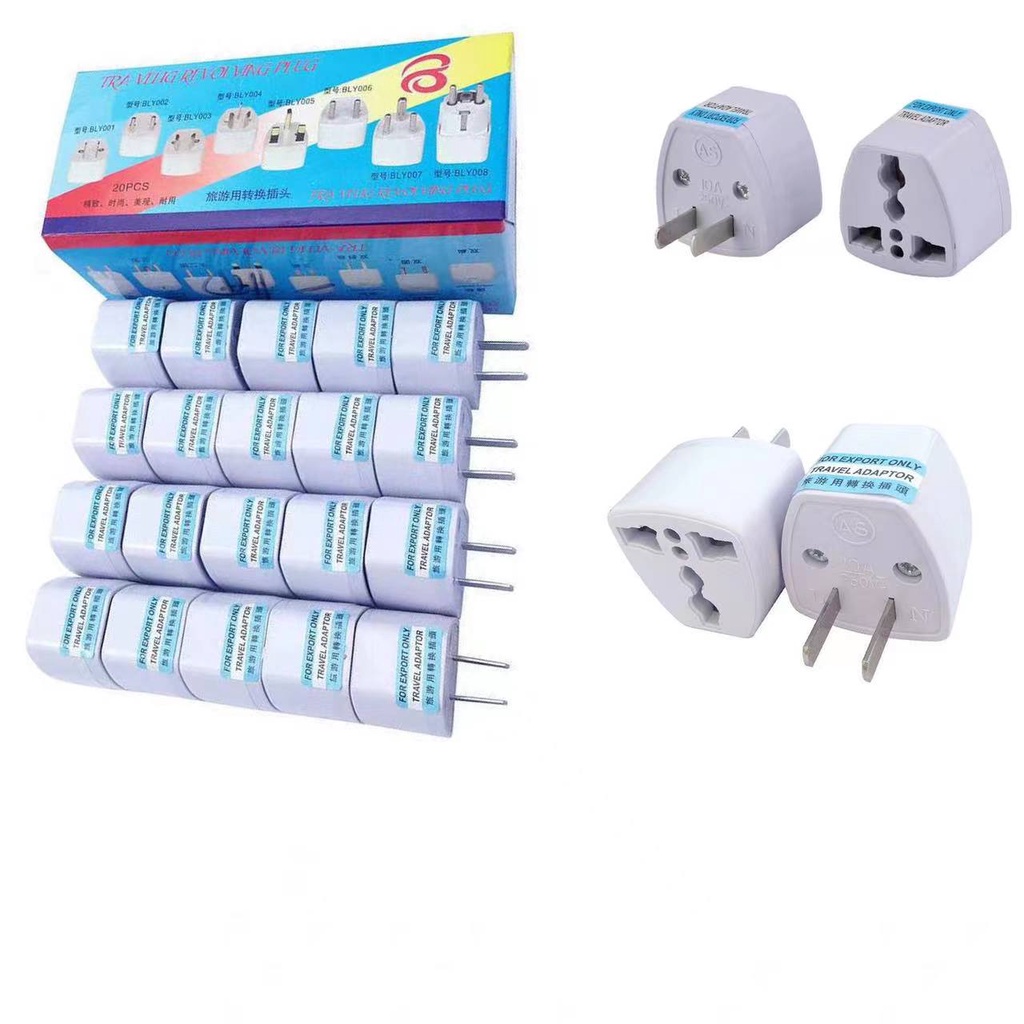 Universal Ac Travel Power Plug Conversion Adaptor Three Holes 220v Shopee Philippines 9818