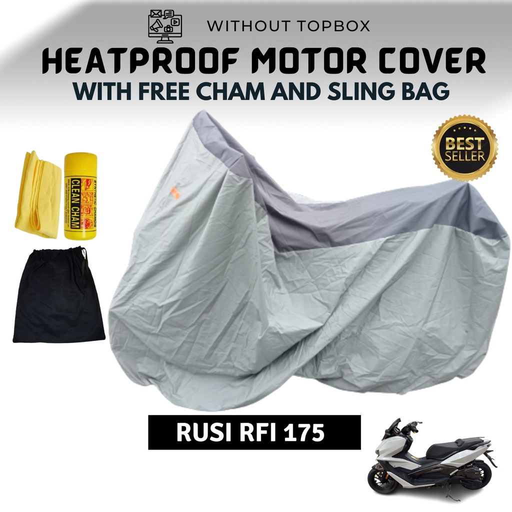 RUSI RFI 175 Motorcycle Cover WITH FREE CHAM AND SLING BAG / MAKAPAL ...