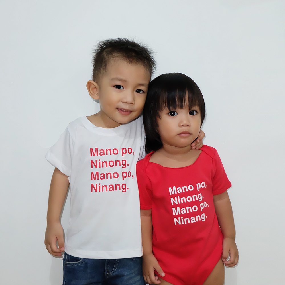 sfasf monthly milestone for baby girl sfasf ANIYA CLOTHING Mano Po Ninong Ninang Baby Onesie Unisex