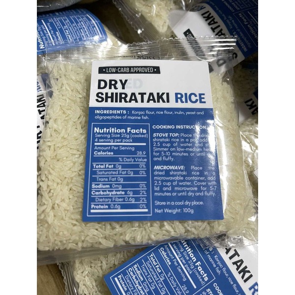 Dry Shiritaki Rice/ Low carb Rice Shopee Philippines