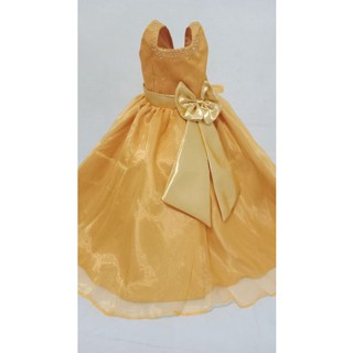 yellow gold Gown for flower girls/birthday #1