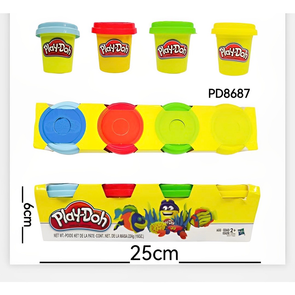4IN1 Playdoh clay color clay 4pcs Safe and nontoxic colorful clay