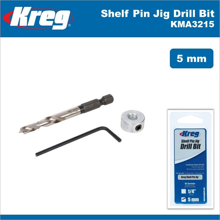 Kreg 5mm Shelf Pin Jig Drill Bit KMA3215 Shopee Philippines