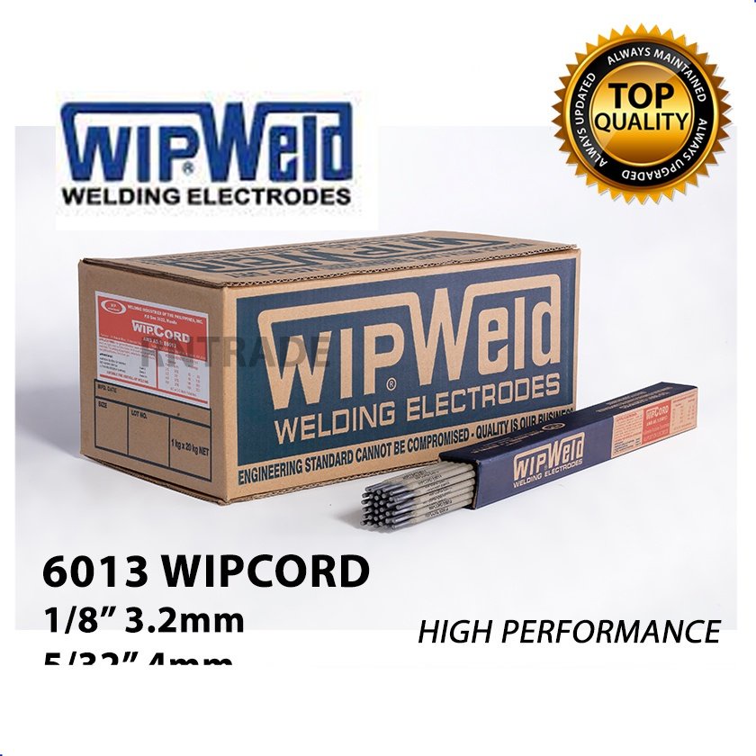 WIPCORD WIPWELD Welding Rod 6013 1/8 inch 3.2mm / 6013 5/32 inch 4mm ...