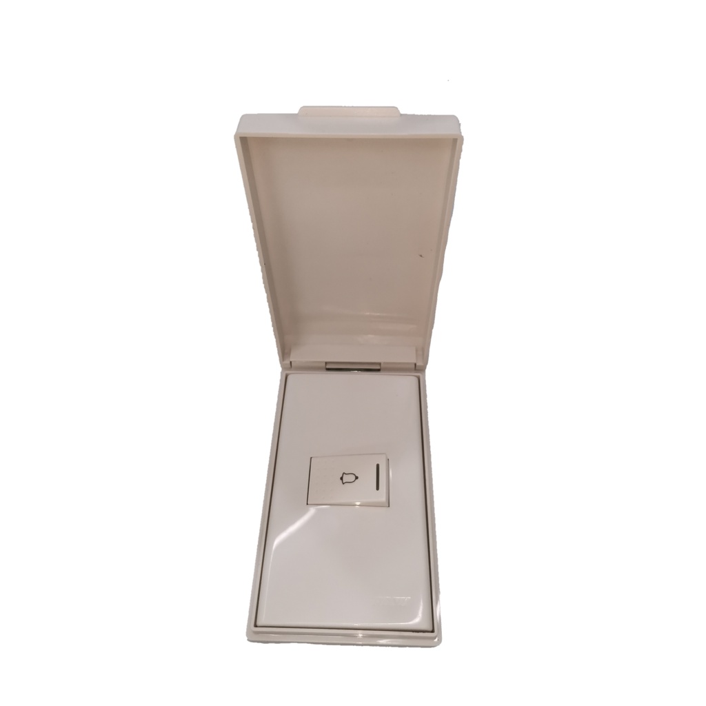 Weatherproof Plate 1 Gang Doorbell Switch Wide Series (Royu), 1 Gang